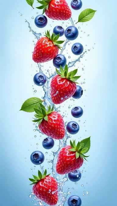 Fresh Floating Berries Fresh Floating Berries
