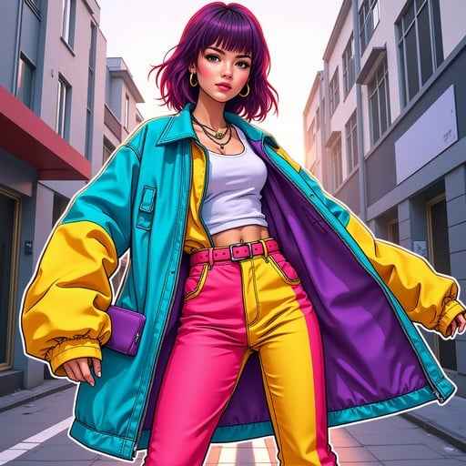 Vibrant Anime Fashion