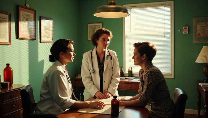 Vintage medical consultation Vintage medical consultation