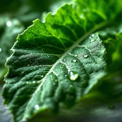 Dewy Leaf Close-up