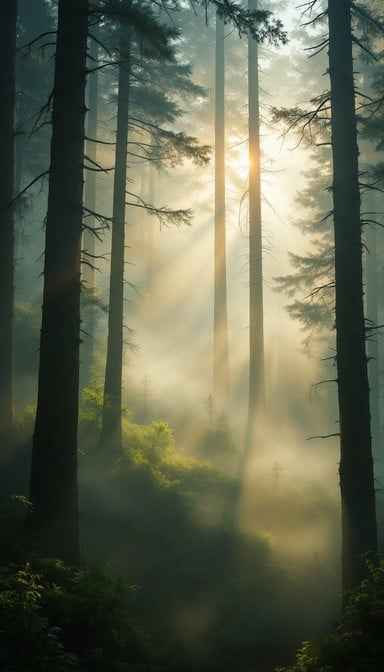 Misty Forest Light