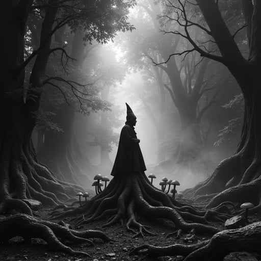 Forest Witch Silhouette