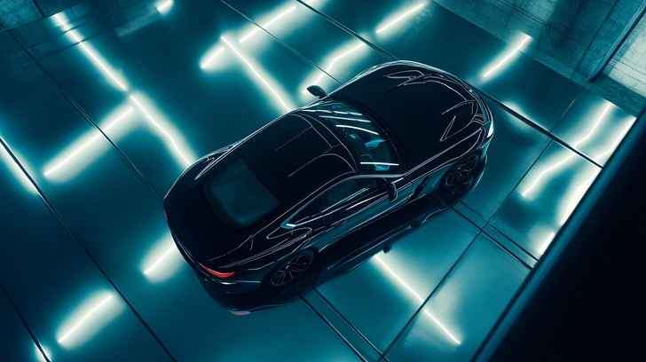Sleek futuristic car Sleek futuristic car