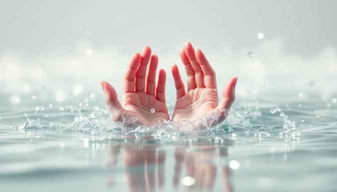 Emerging Red Hands Emerging Red Hands