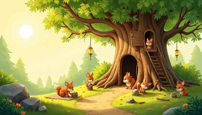 Woodland Friends Treehouse Woodland Friends Treehouse