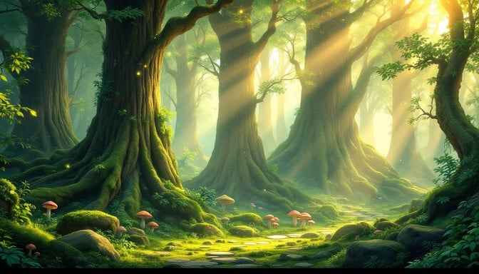 Enchanted Anime Forest