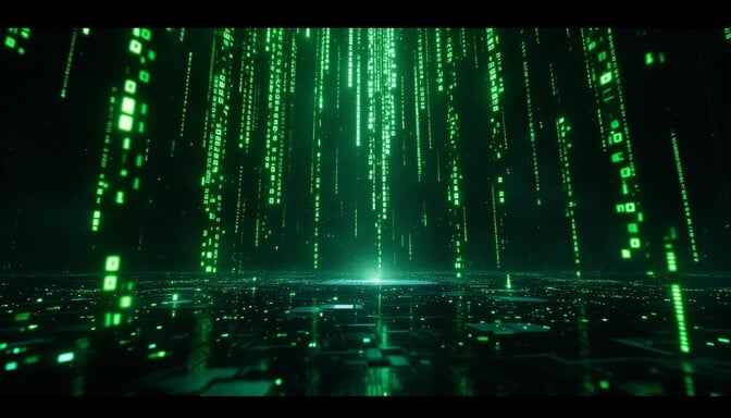 Digital Rain Falls Digital Rain Falls