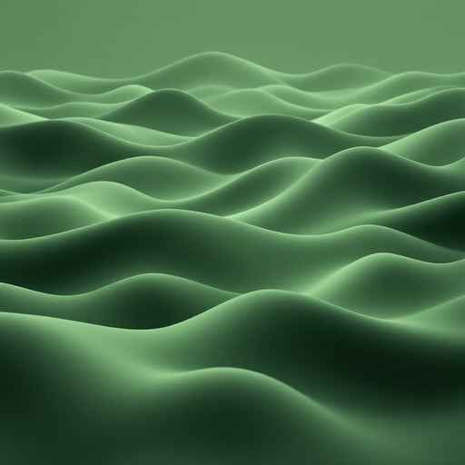 Flowing Green Waves Flowing Green Waves