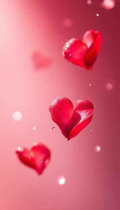 Floating Heart Petals Floating Heart Petals