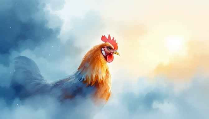 Misty Morning Rooster Misty Morning Rooster