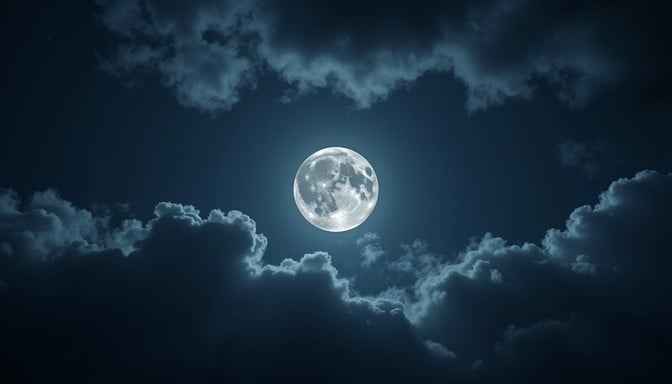Moonlight Through Clouds
