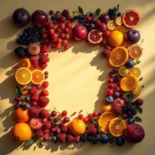 Geometric Fruit Frame Geometric Fruit Frame