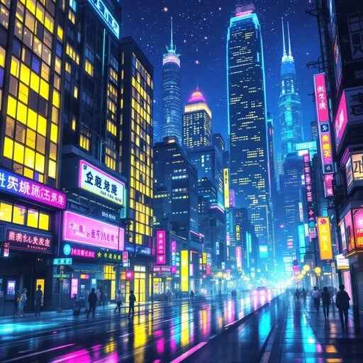 Neon Night Metropolis Neon Night Metropolis