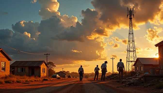 Sunset Rural Silhouettes