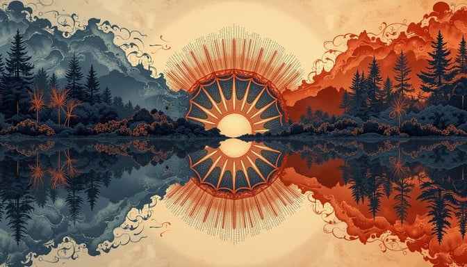 Mirrored Mountain Sunrise