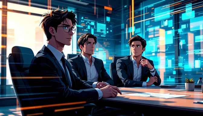 Futuristic Business Discussion Futuristic Business Discussion