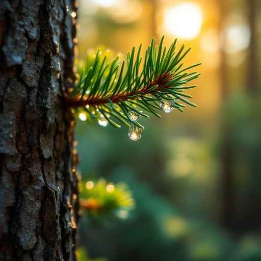 Dewy Pine Morning Dewy Pine Morning