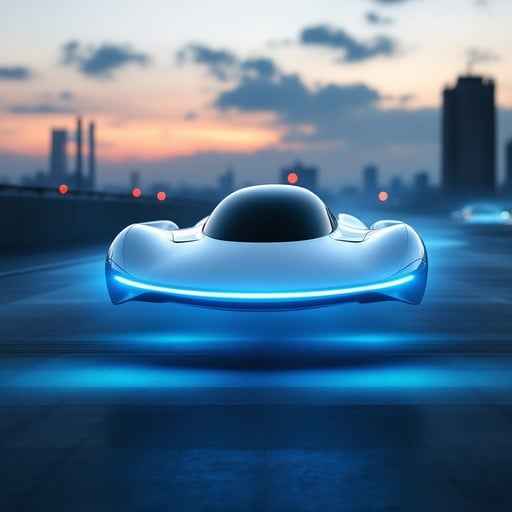 Hovering Future Car Hovering Future Car