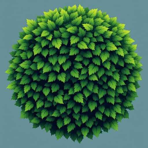 Spherical Green Leaves