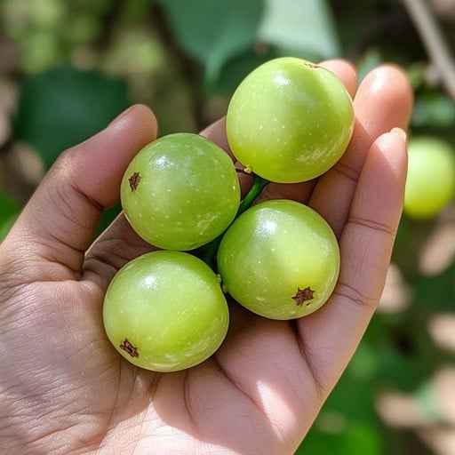 Handful of gooseberries