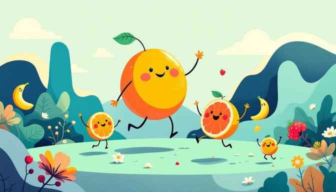 Dancing Fruit Friends