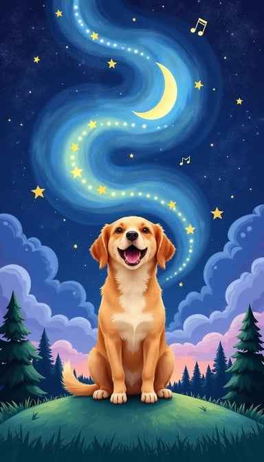 Moonlit Canine Melody