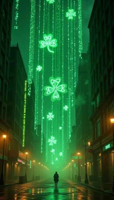 Cyber Shamrock Rain