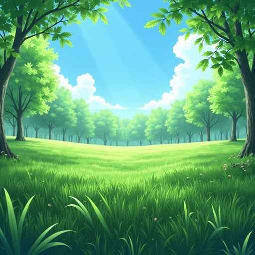 Serene Anime Meadow