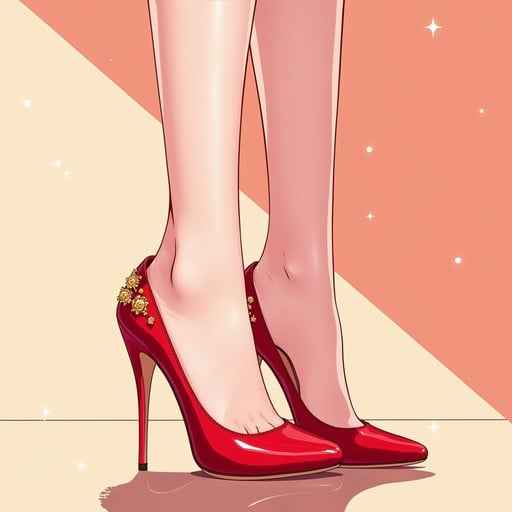 Glossy Red Stilettos Glossy Red Stilettos