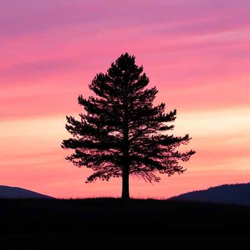 Sunset Silhouette Tree Sunset Silhouette Tree