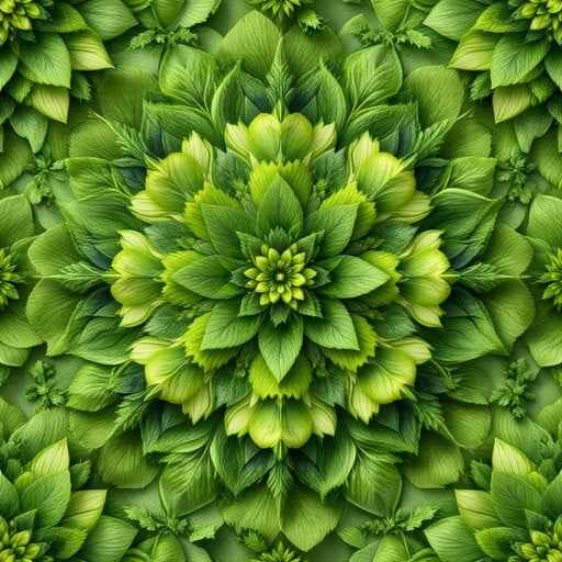 Spiraling Green Mandala Spiraling Green Mandala