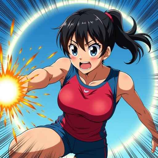 Explosive Anime Athlete