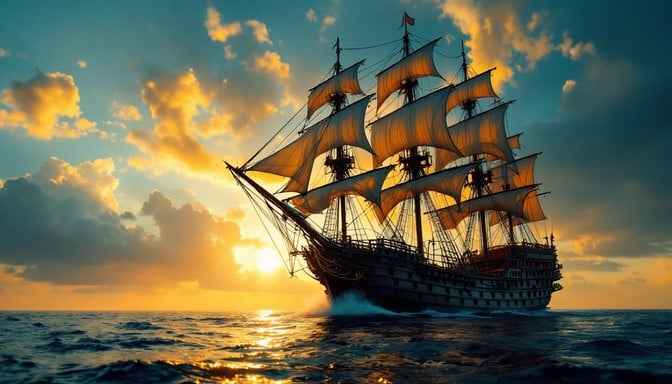 Majestic Sailing Ship