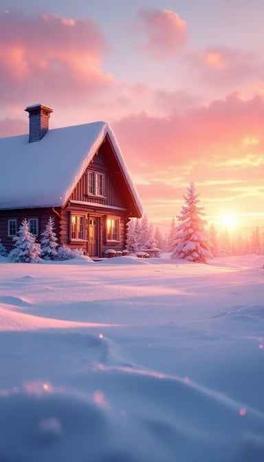 Cozy Winter Sunset