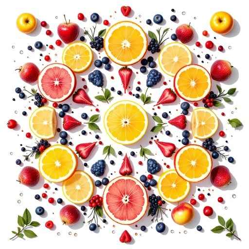 Vibrant Fruit Mandala