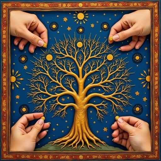 Golden Cosmic Tree