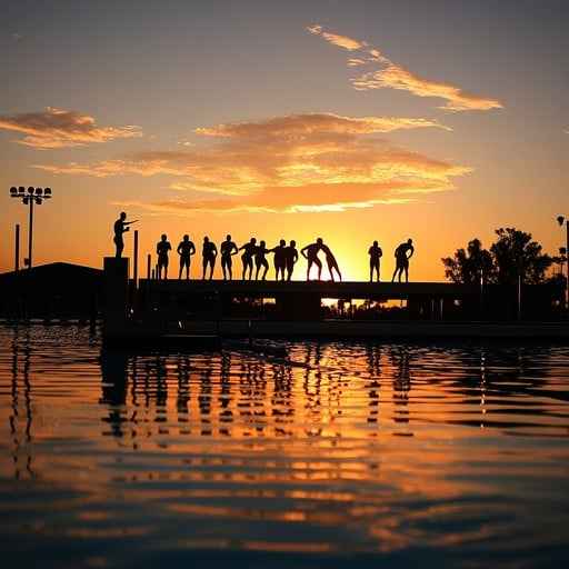 Sunset Pier Silhouettes