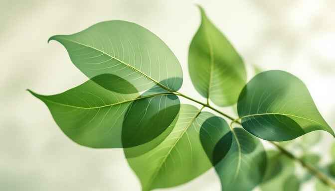 Luminous Green Leaves