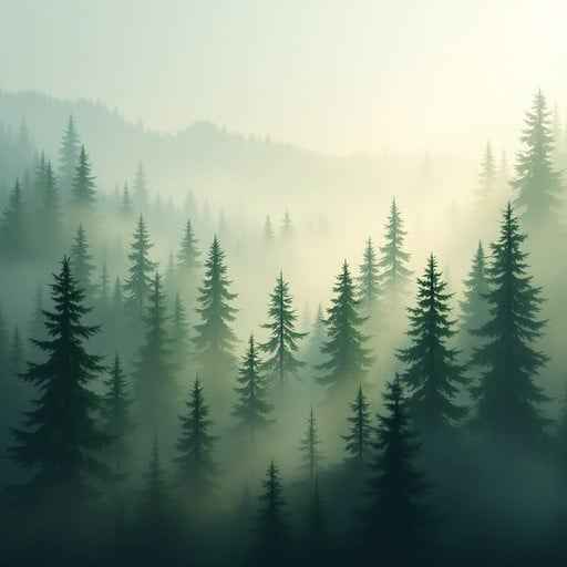Misty Forest Dawn