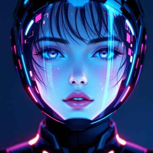 Neon Cyber Warrior