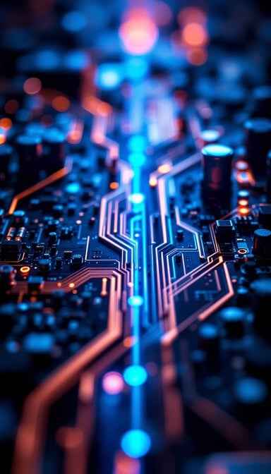 Glowing Tech Landscape