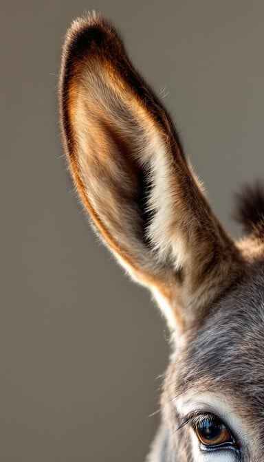 Gentle Donkey Portrait