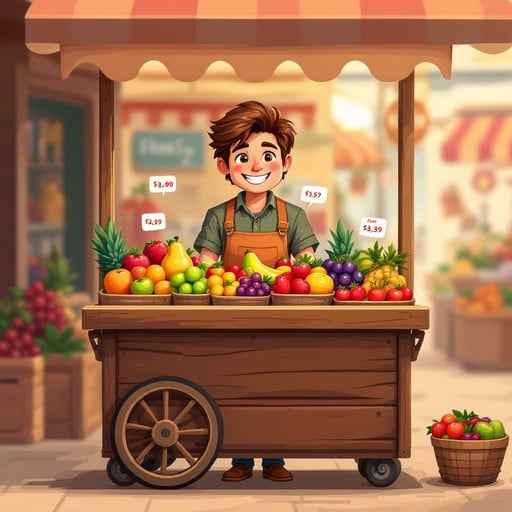 Fresh Fruit Cart