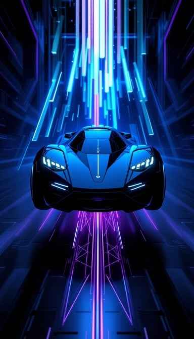 Neon Hypercar Rising Neon Hypercar Rising