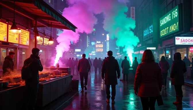 Neon Night Market Neon Night Market