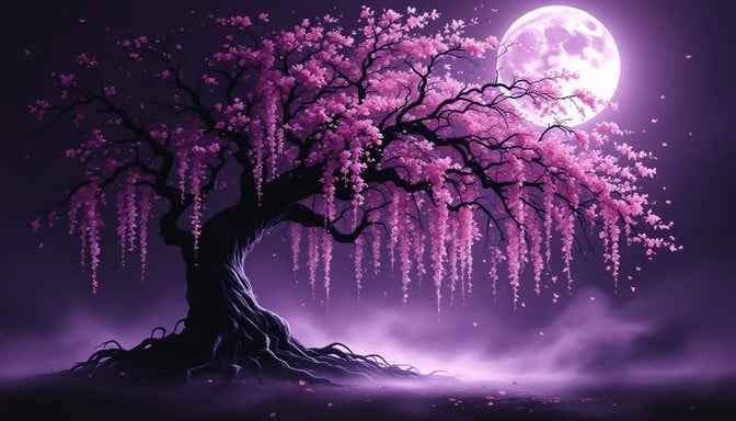Moonlit Blossom Willow