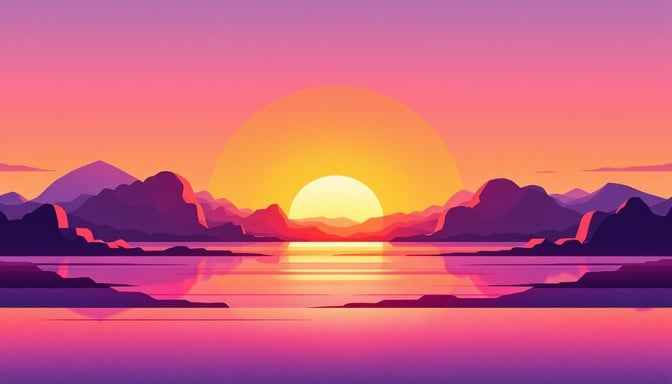 Peaceful Sunset Silhouettes