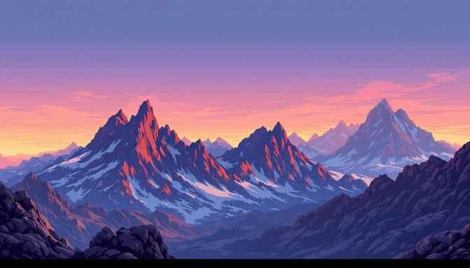 Majestic Mountain Sunset Majestic Mountain Sunset