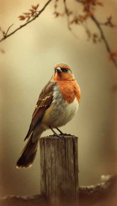Serene Robin Perch