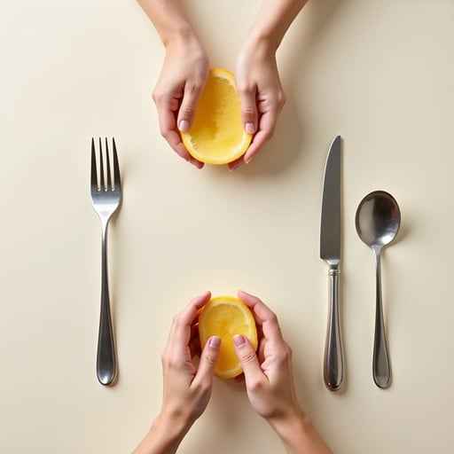 Hands Holding Fruit
